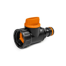 Адаптер Bradas с внутренней резьбой 3/4" с запорным краном BLACK LINE ECO-PWB2230L без ярлыка