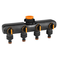 Распределитель Bradas BLACK LINE с 4 кранами РН 1" для РН 3/4" ECO-PWB3054