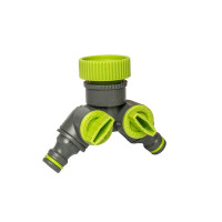Редукционный тройник Bradas LIME LINE с внутренней резьбой 1"/ 3/4" с запорными кранами LE-2222