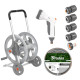 Металлическая тележка со шлангом Bradas WHITE LINE 1/2" 20 м и аксессуарами комплект для полива SILVER PRO SET (WL-AG33320SET1)
