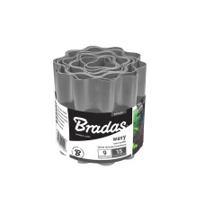 Бордюр волнистый газонный Bradas 9 м х 20 см серый OBFGY  0920