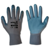 Рукавички захисні Bradas NITROX GRAY нітрил розмір 8 RWNGY8