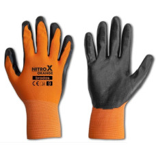 Рукавички захисні Bradas NITROX ORANGE нітрил розмір 10 RWNO10