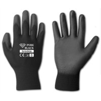 Рукавички захисні Bradas PURE BLACK поліуретан розмір 7 RWPBC7