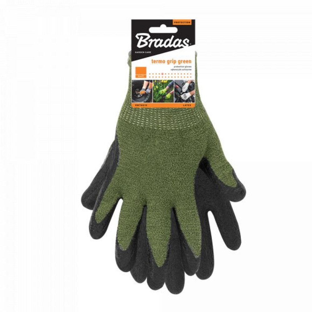 Рукавички захисні Bradas TERMO GRIP GREEN латекс размер 11 RWTGG11