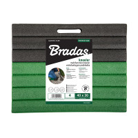 Килимок (підкладка) під коліна Bradas 40x20x2 см чорно-зелений POD200BG