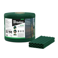 Лента для забора Bradas 19 см х 36 м 200г/м.кв + клипсы 20 шт TOB2001936GR