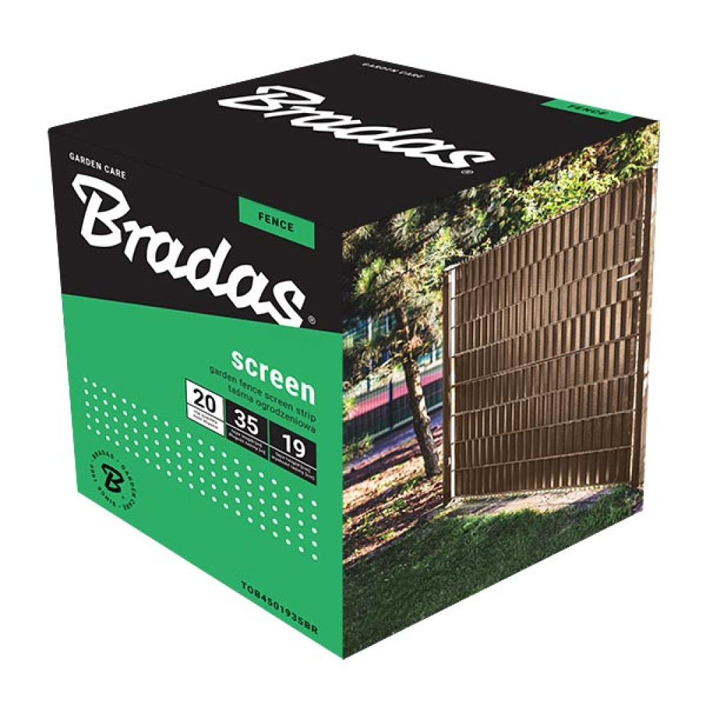 Стрічка для паркану Bradas 19 см x 35 м TOB4501935BR