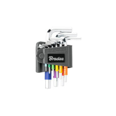 Набор шестигранных ключей Bradas HX 1,5-10 мм 9 шт короткие (DIY-HKH62-SH/B)