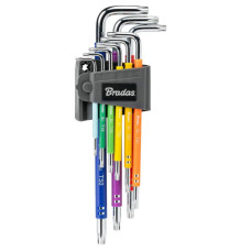 Набор ключей Bradas TORX TX 10-50 9 шт удлиненные (DIY-HKT62-EL/B)