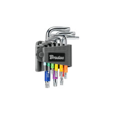 Набор ключей Bradas TORX TX 10-50 9 шт короткие (DIY-HKT62-SH/B)