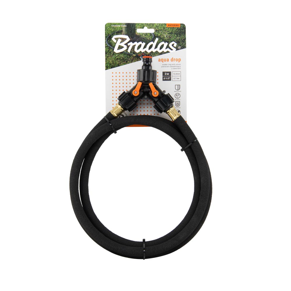Оросительное кольцо с кранами Bradas AQUA DROP, 1/2", 2м, WADC1/220
