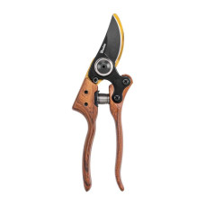 Секатор садовый Bradas V-SERIES, TITANIUM & WOOD обводное лезвие из стали SK5 (KT-V1039)