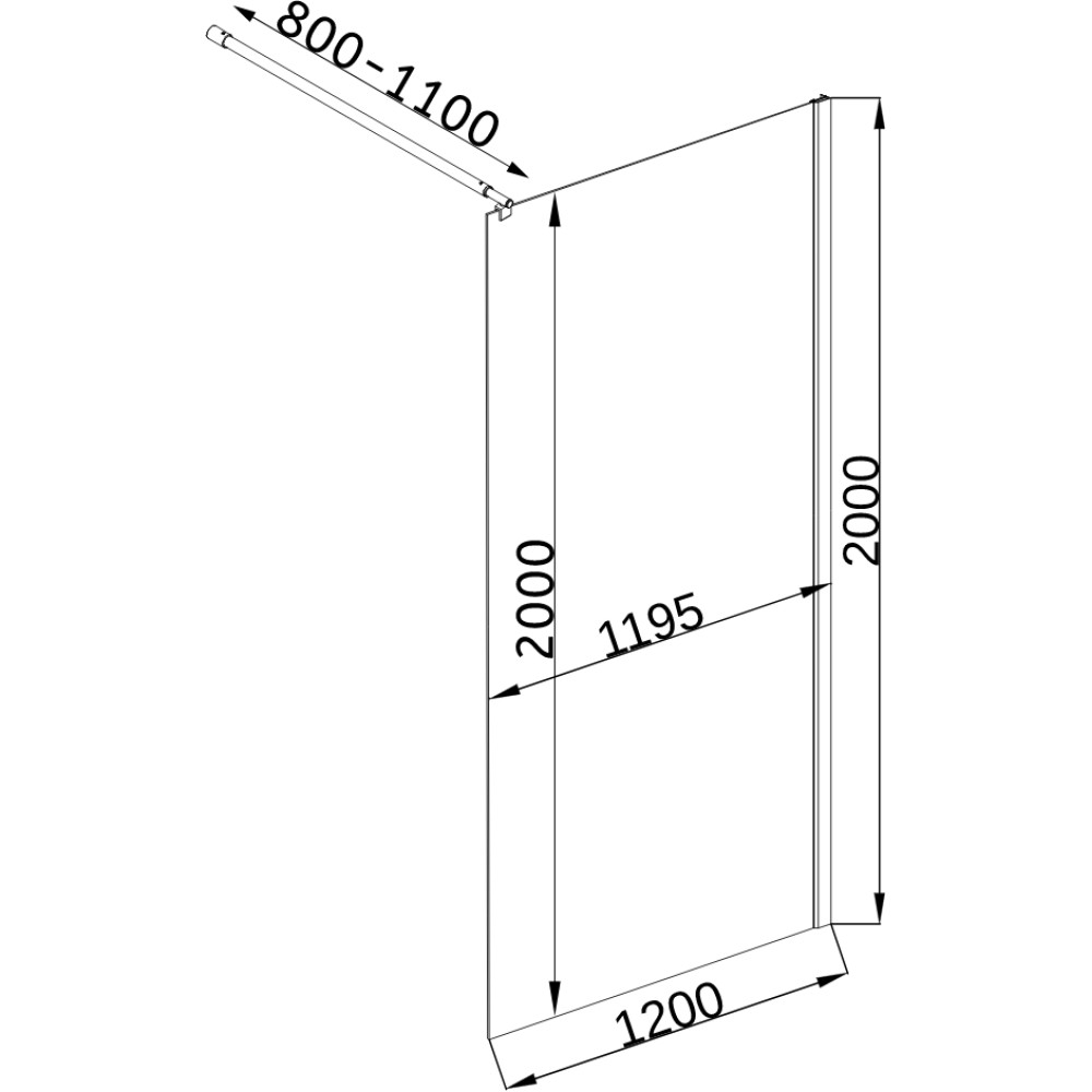 Душевая перегородка BRAVO LEGA 120ТB (120BТ)