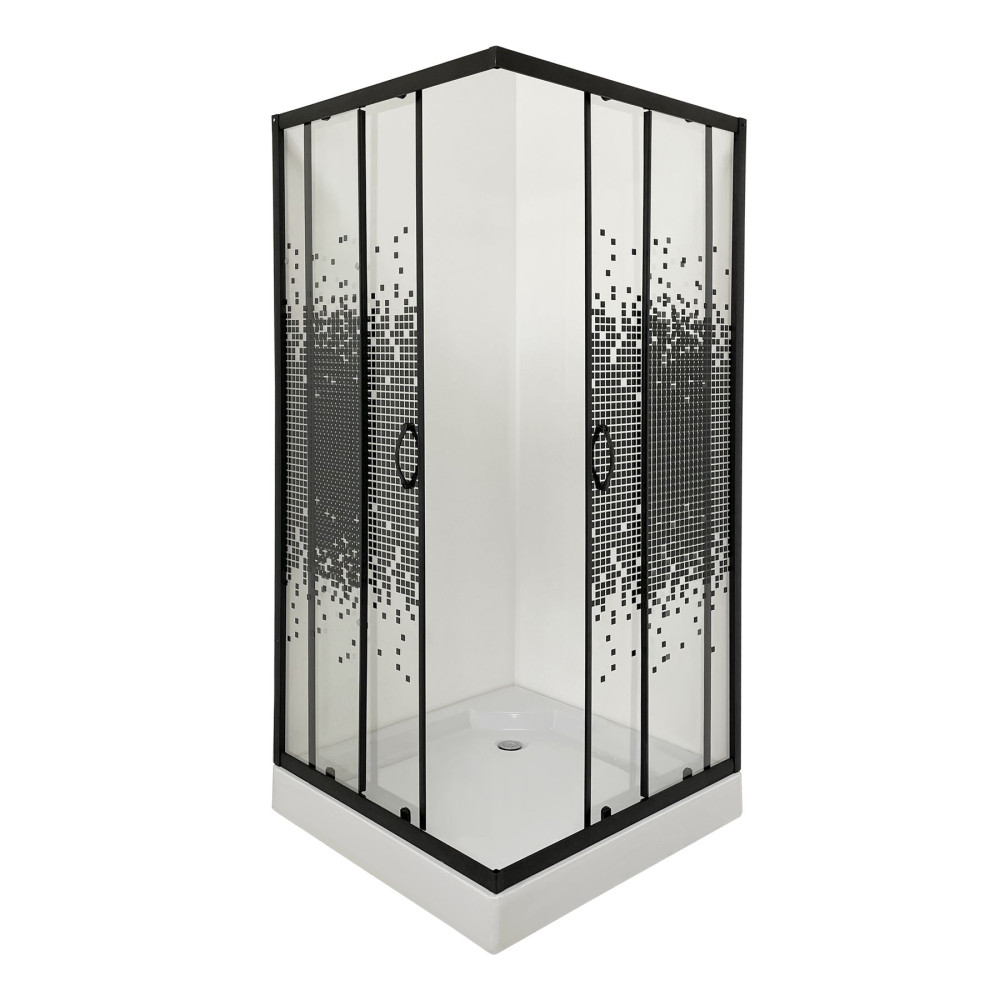Душова кабіна BRAVO NER 90B.Mosaic
