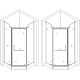 Душова кабіна BRAVO RABA L90TB (L90BT), п'ятикутна