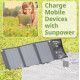 Портативний зарядний пристрій сонячна панель Bresser Mobile Solar Charger 21 Watt USB DC (3810030) 930148