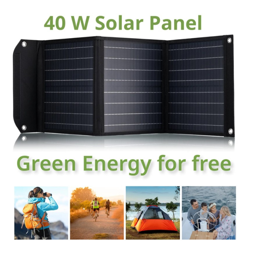 Портативное зарядное устройство солнечная панель Bresser Mobile Solar Charger 40 Watt USB DC (3810040) 930149