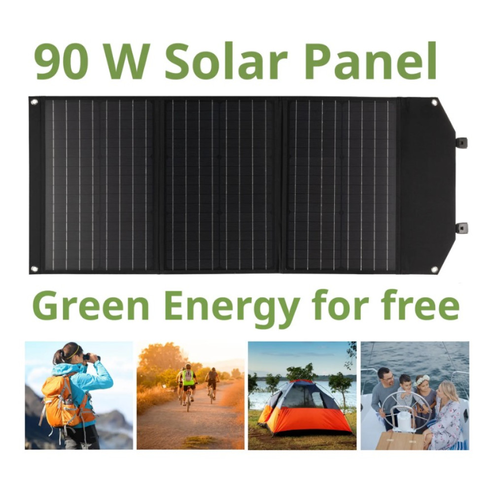 Портативное зарядное устройство солнечная панель Bresser Mobile Solar Charger 90 Watt USB DC (3810060) 930151