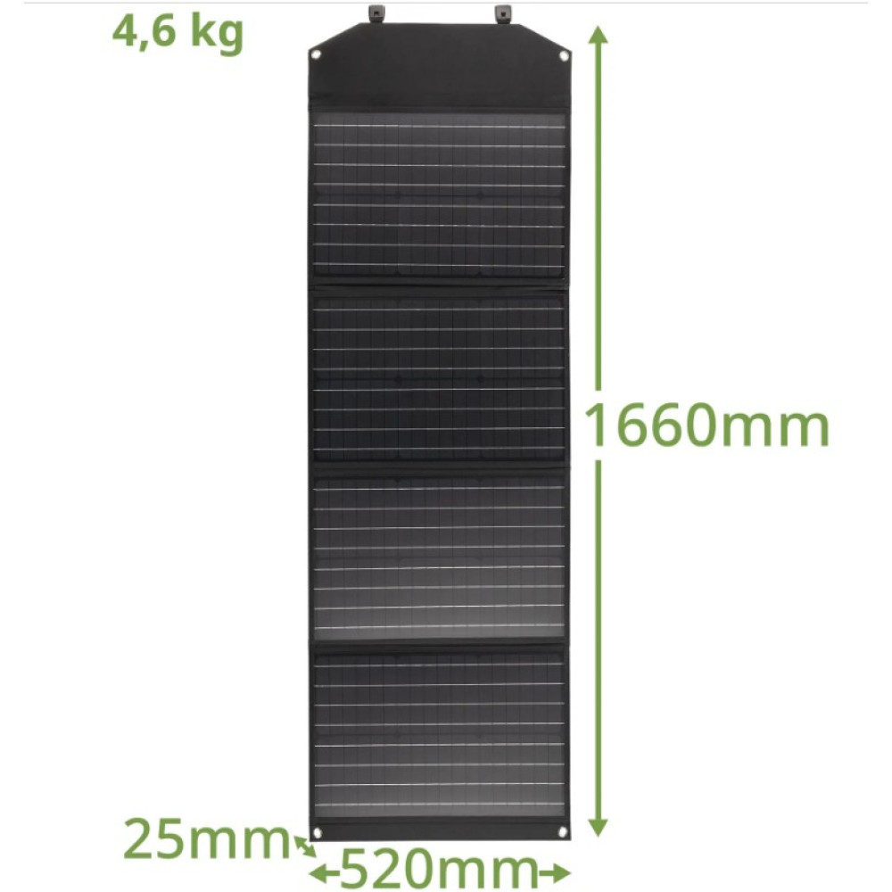 Портативний зарядний пристрій сонячна панель Bresser Mobile Solar Charger 120 Watt USB DC (3810070) 930152