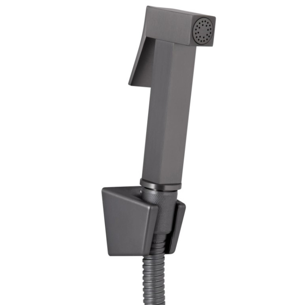 Смеситель для умывальника Qtap Gemini (с гигиеническим душем) Gunmetal Black PVD QTGEM272GMB45692