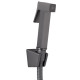 Смеситель для умывальника Qtap Gemini (с гигиеническим душем) Gunmetal Black PVD QTGEM272GMB45692