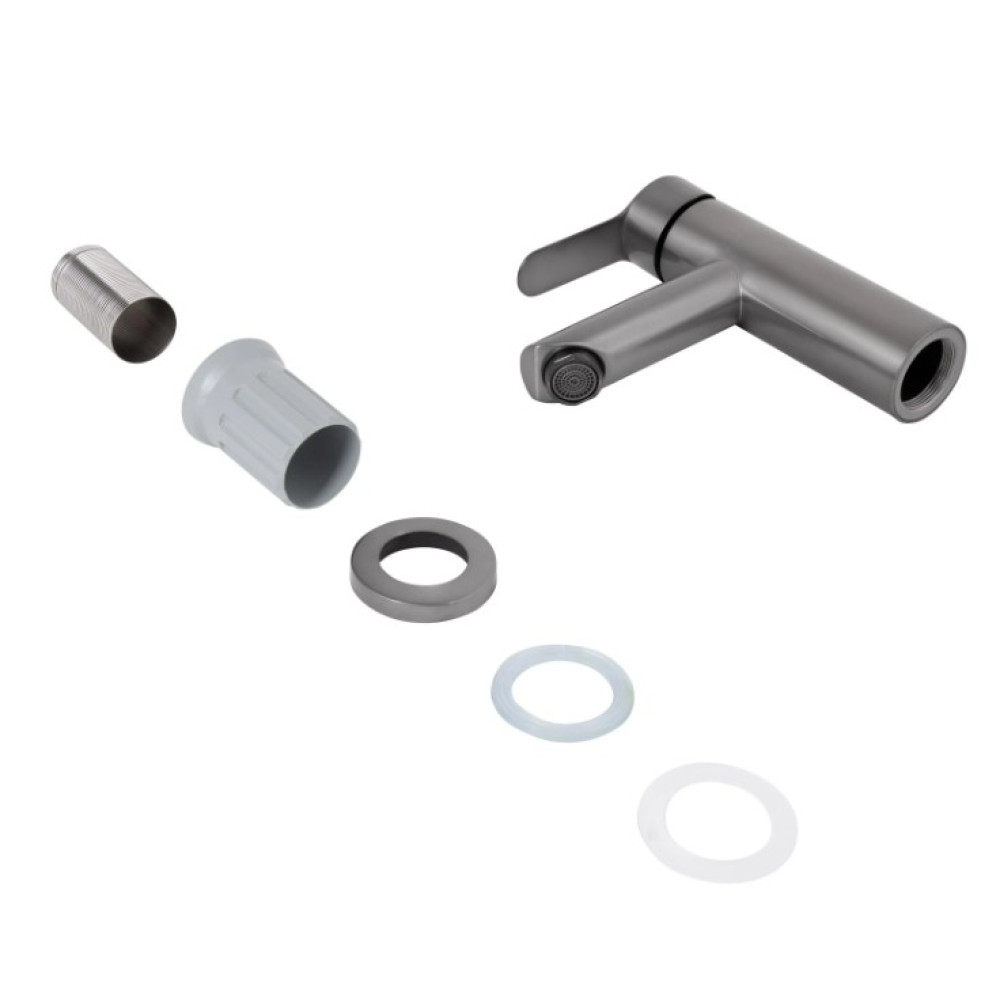 Смеситель для раковины Brinex Pure 001F Graphite BRIPUR001FGRP