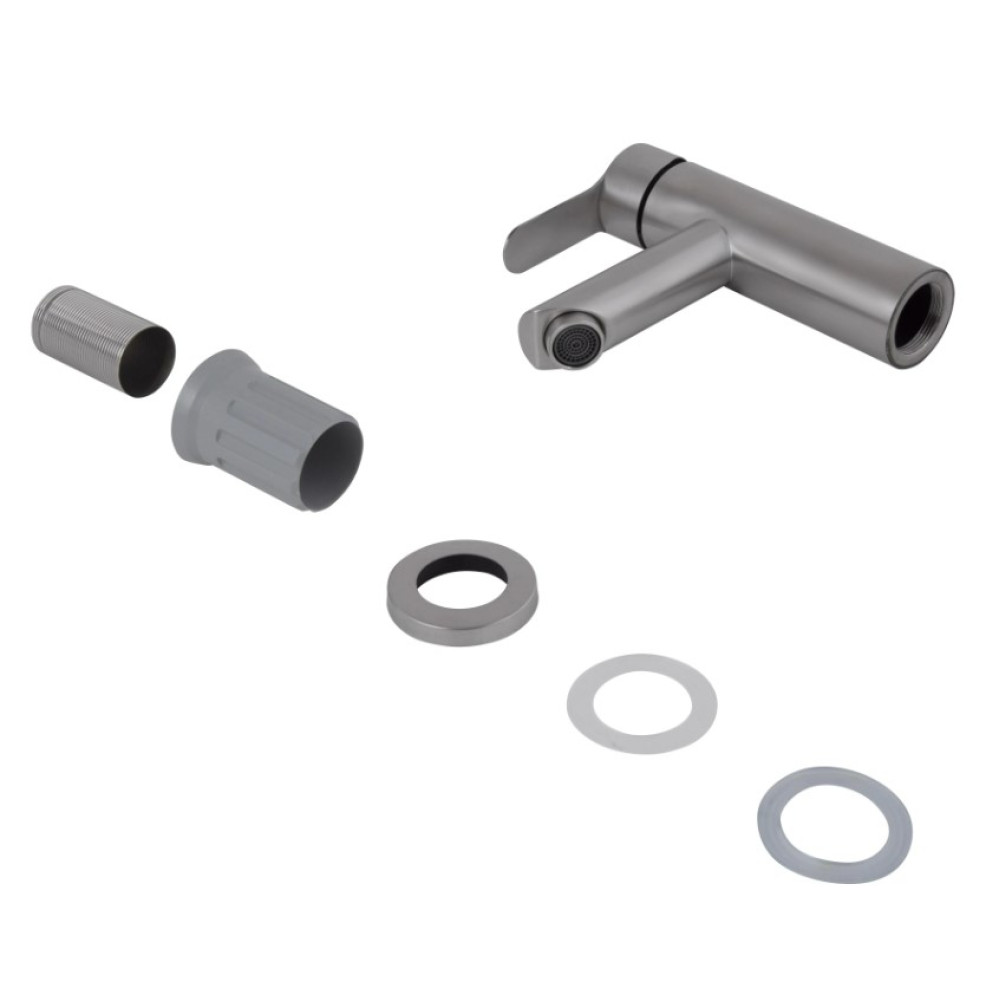 Смеситель для раковины Brinex Pure 001F Nickel BRIPUR001FNKL