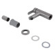 Смеситель для раковины Brinex Pure 001F Nickel BRIPUR001FNKL