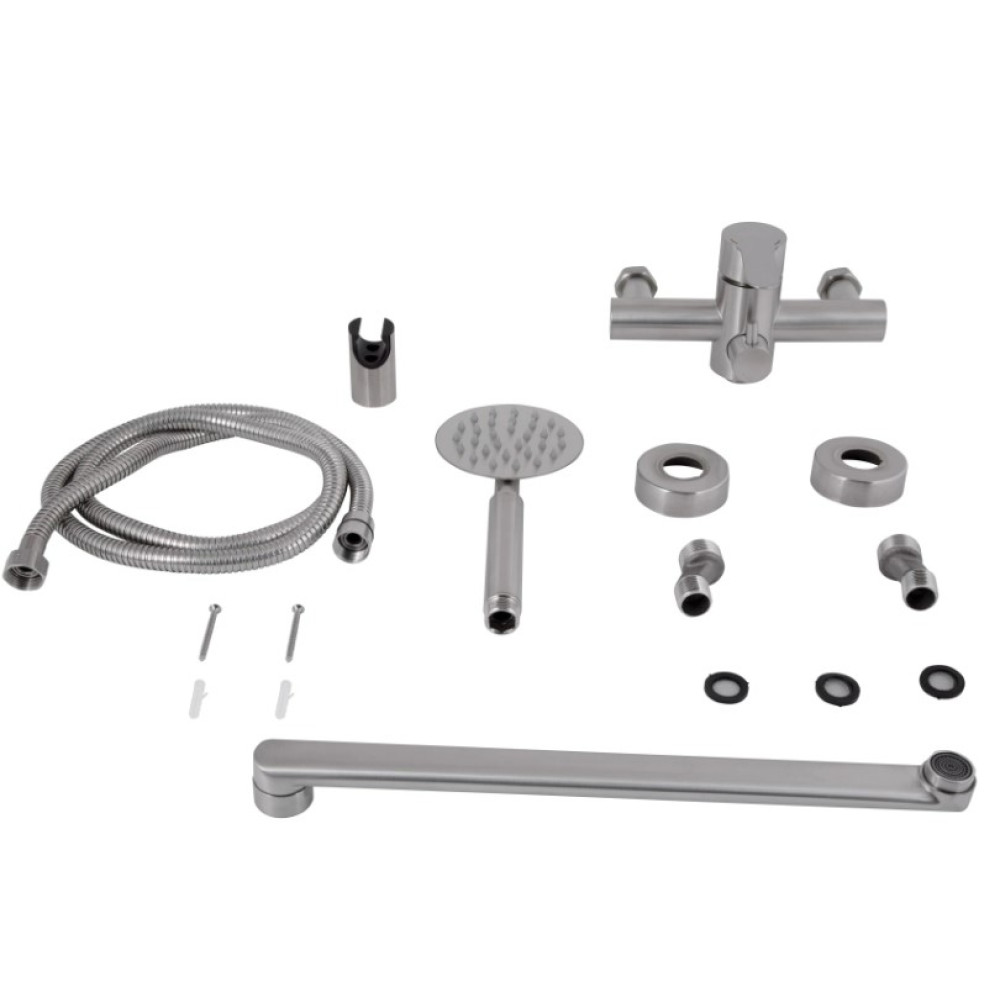 Смеситель для ванны Brinex Pure 005 Nickel BRIPUR005NKL