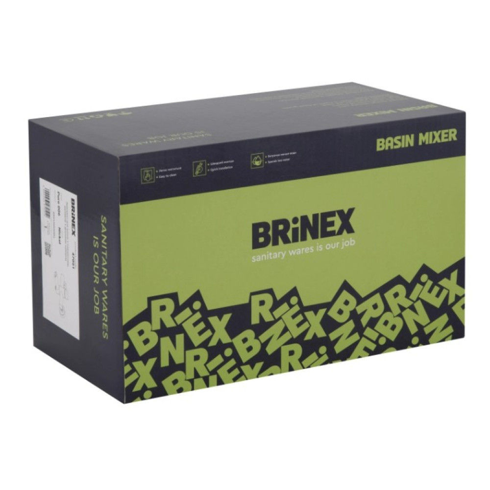 Змішувач для ванни Brinex Pure 006 Nickel BRIPUR006NKL