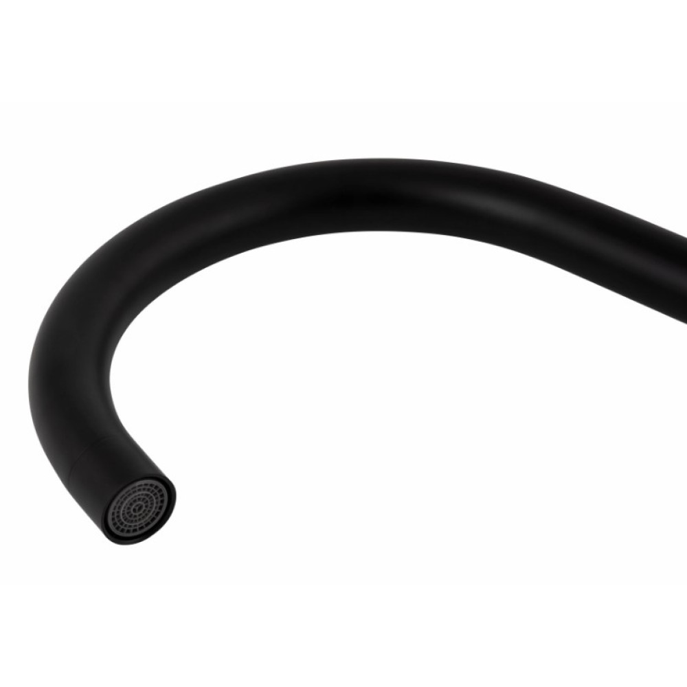 Змішувач для кухні Brinex Pure 015F U-образний Black Matt BRIPUR015FBLM