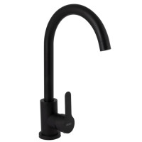 Змішувач для кухні Brinex Pure 015F U-образний Black Matt BRIPUR015FBLM