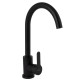 Змішувач для кухні Brinex Pure 015F U-образний Black Matt BRIPUR015FBLM