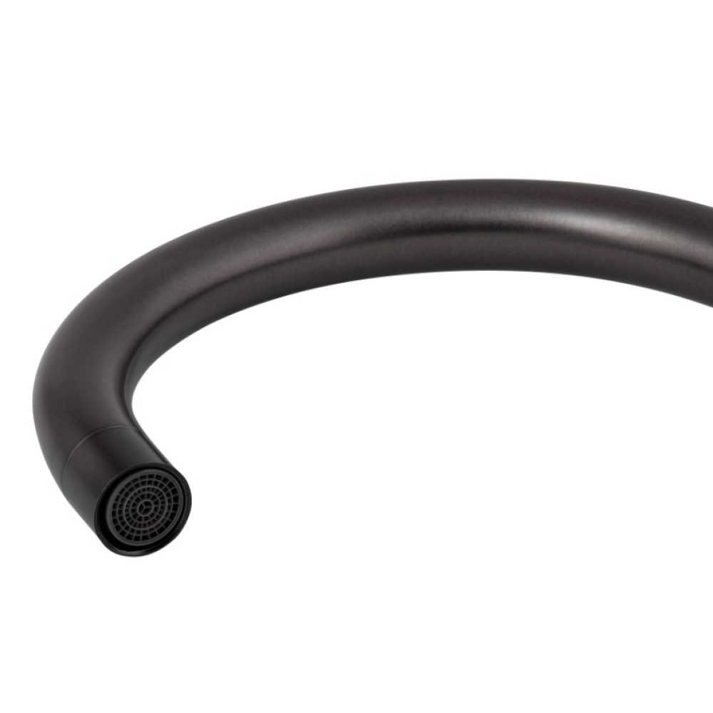 Змішувач для кухні Brinex Pure 015F U-образний Graphite BRIPUR015FGRP