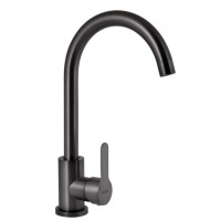 Змішувач для кухні Brinex Pure 015F U-образний Graphite BRIPUR015FGRP