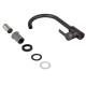 Змішувач для кухні Brinex Pure 015F U-образний Graphite BRIPUR015FGRP