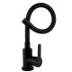 Смеситель для кухни Brinex Pure 015F3 с гибким изливом Black Matt BRIPUR015F3BLM