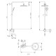 Душевая система универсальная Brinex Pure 1030, Nickel (k35) BRIPUR1030NKL