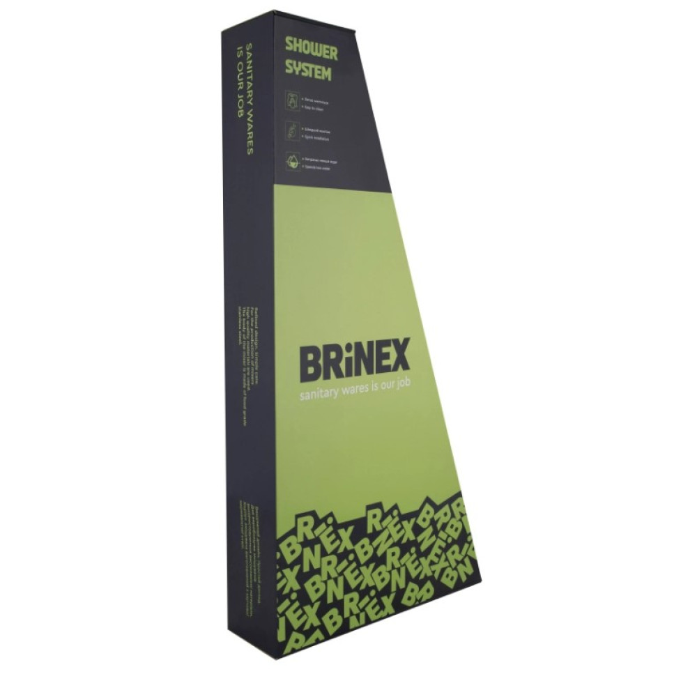 Душевая система универсальная Brinex Pure 1030, Nickel (k35) BRIPUR1030NKL