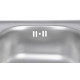Кухонная мойка Brinex 3838 0,6 мм, врезная BRIN3835SAT06