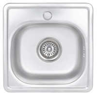 Кухонная мойка Brinex 3838 0,6 мм, врезная BRIN3835SAT06