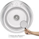 Кухонная мойка Brinex 490-A 0.6 мм, врезная BRIN490SAT06