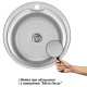 Кухонная мойка Brinex 510-D 0,8 мм, врезная BRIN510MDEC08