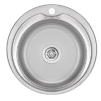 Кухонна мийка Brinex 510-D 0,8 мм, врізна BRIN510MDEC08