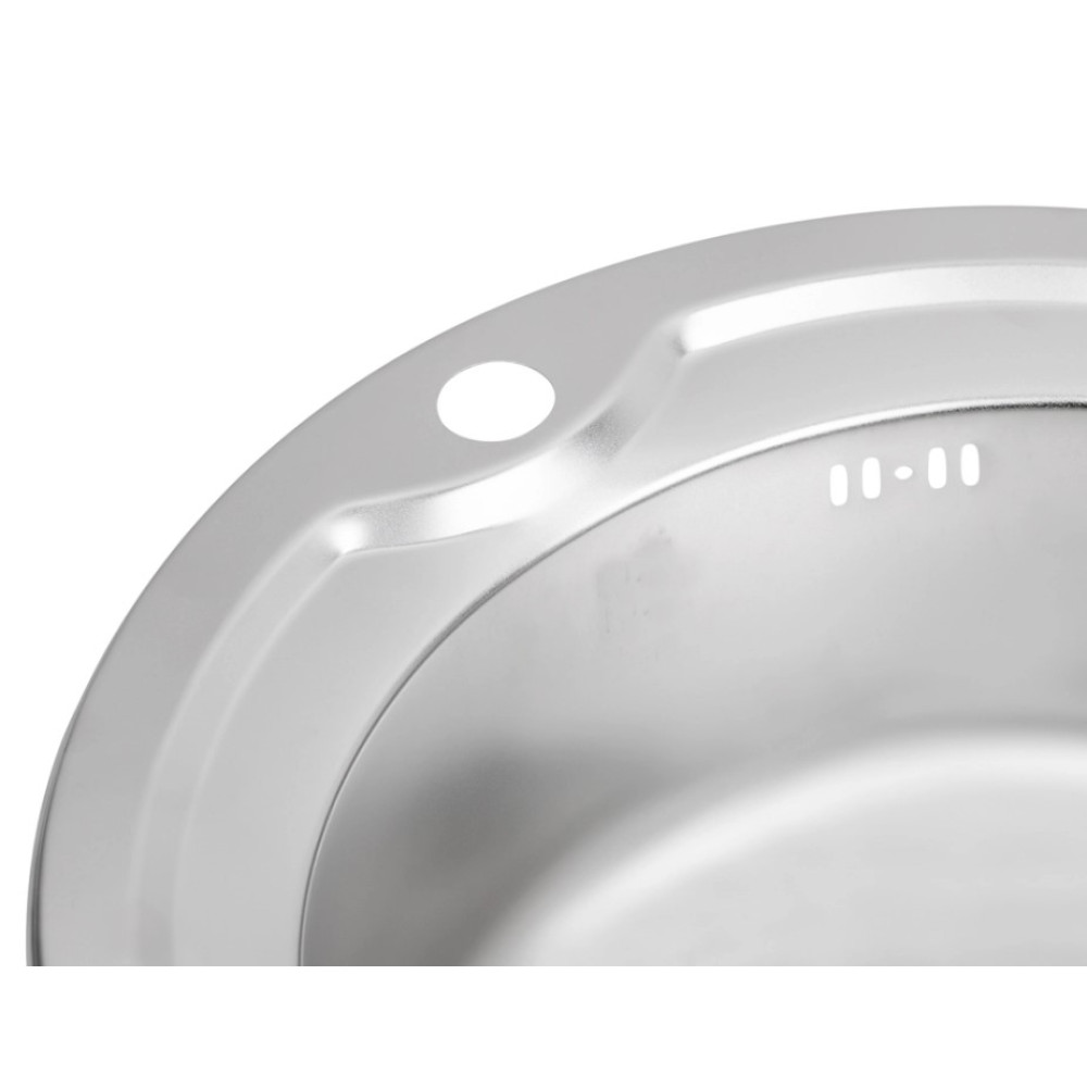 Кухонна мийка Brinex 510-D 0.8 мм, врізна BRIN510SAT08