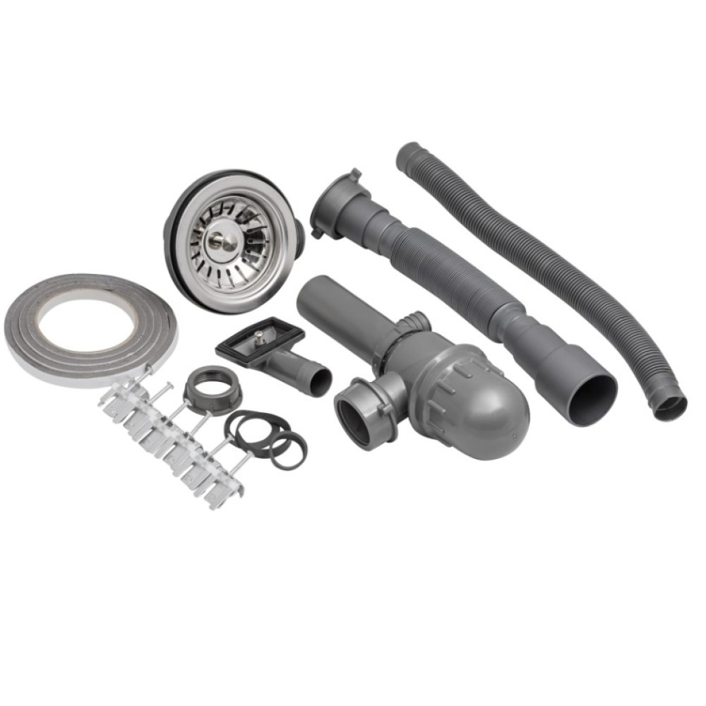 Кухонна мийка Brinex 510-D 0.8 мм, врізна BRIN510SAT08