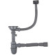 Кухонна мийка Brinex 510-D 0.8 мм, врізна BRIN510SAT08