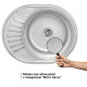 Кухонная мойка Brinex 5745 0,8 мм, врезная BRIN5745MDEC08