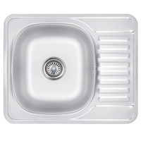 Кухонна мийка Brinex 5848 0,8 мм, врізна BRIN5848SAT08